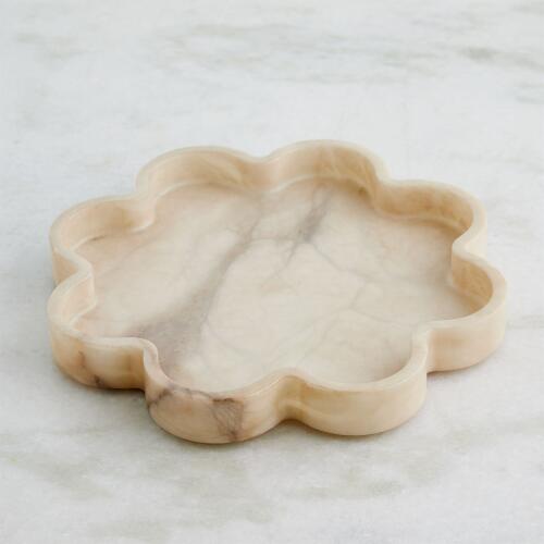 Cumulus Alabaster Tray-Cream
