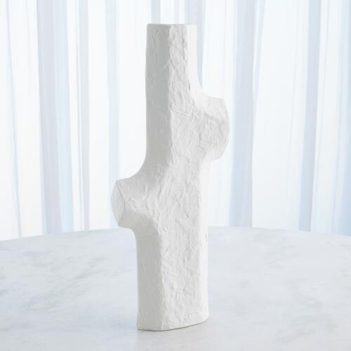 Tiered Trunk Vase-Matte White