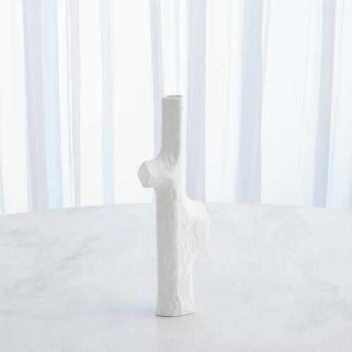 Tiered Trunk Vase-Matte White