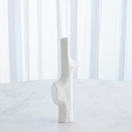Tiered Trunk Vase-Matte White