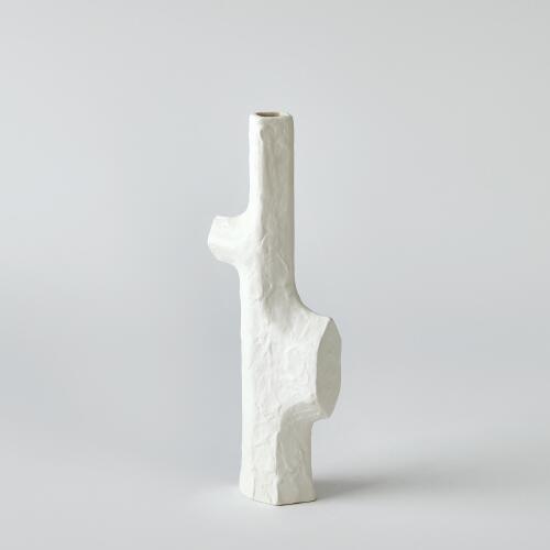 Tiered Trunk Vase-Matte White