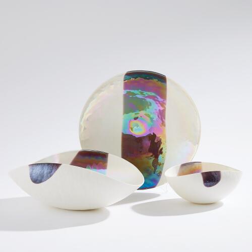 Mirabelle Centerpiece-Ivory/Plum