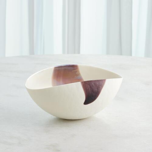 Mirabelle Bowl-Ivory/Plum