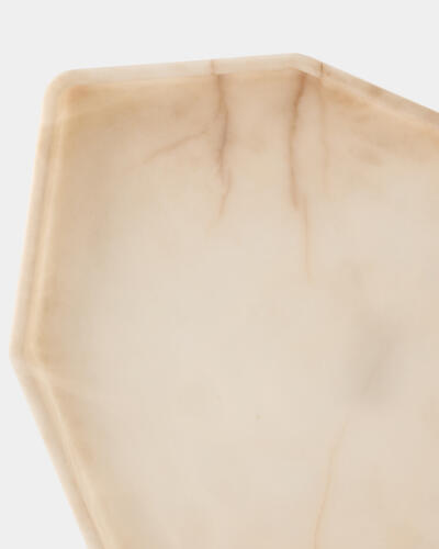 Polygon Tray-Alabaster