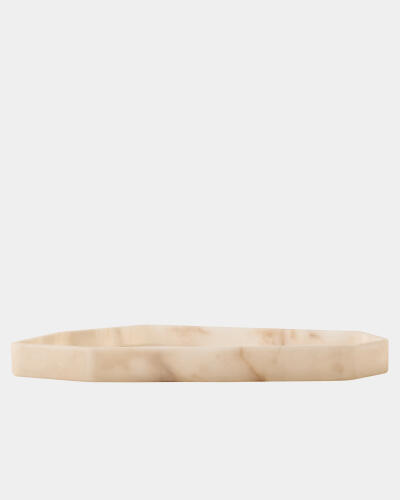 Polygon Tray-Alabaster