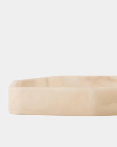 Polygon Tray-Alabaster