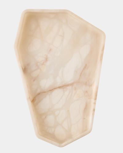 Polygon Tray-Alabaster