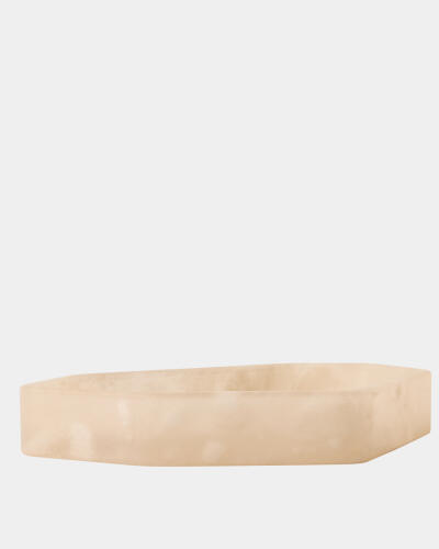 Polygon Tray-Alabaster
