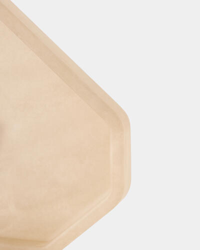 Polygon Tray-Alabaster