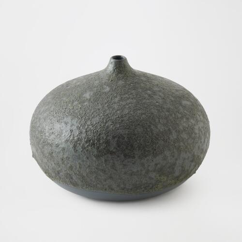 Mottled Bulb Vase-Cratter