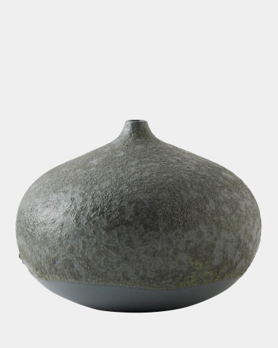 Mottled Bulb Vase-Cratter