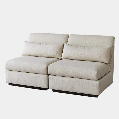 Alder Sectional Chair-Left Arm-Muslin