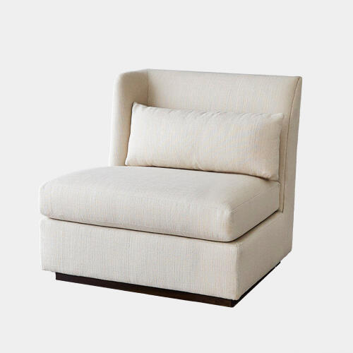 Alder Sectional Chair-Left Arm-Muslin
