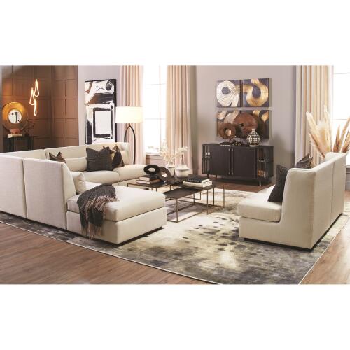 Alder Sectional Chair-Right Arm-Muslin