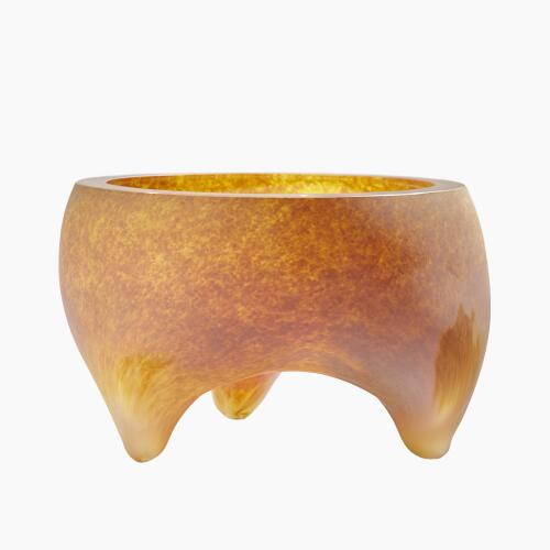 Freeform Tripod Bowl-Frosted Irys Gelp