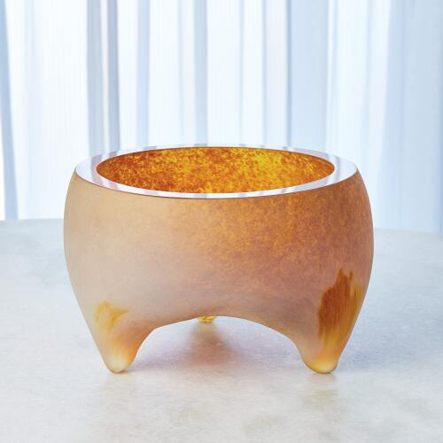 Freeform Tripod Bowl-Frosted Irys Gelp