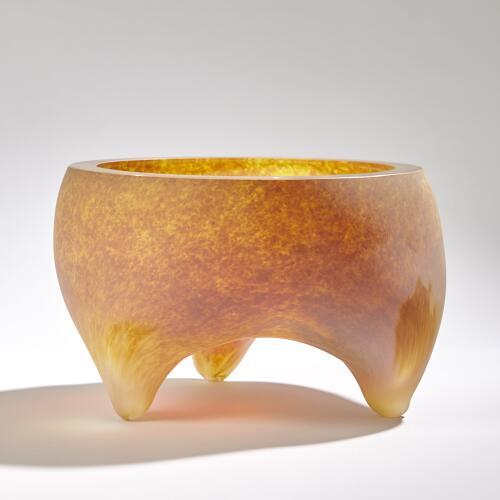 Freeform Tripod Bowl-Frosted Irys Gelp
