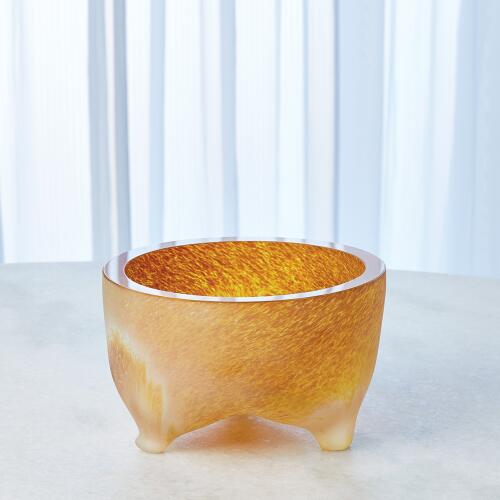 Freeform Tripod Bowl-Frosted Irys Gelp