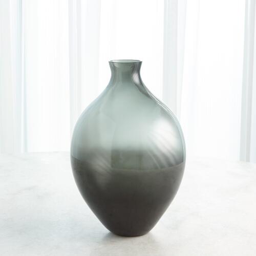 Amphora Glass Vase-Grey