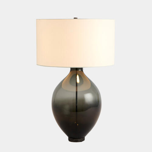 amphora glass table lamp-gray