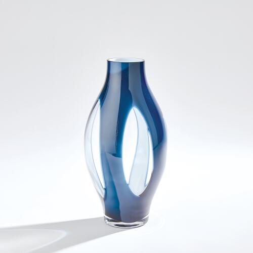 Fly Through Vase-Night Blue