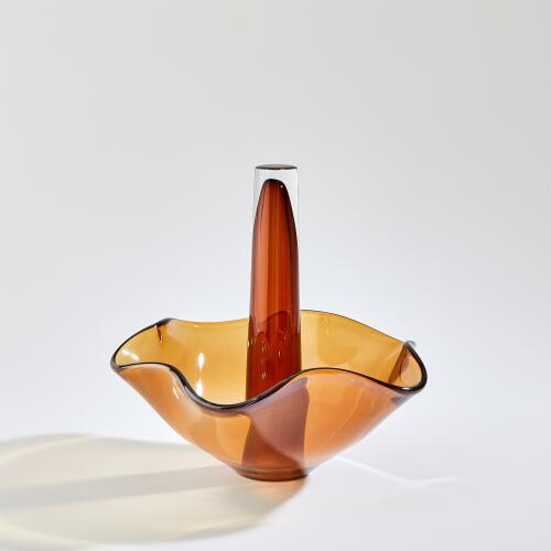 Andromeda Vase-Dark Amber
