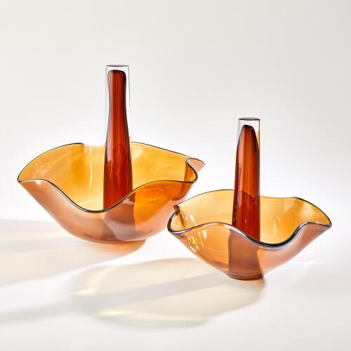 Andromeda Vase-Dark Amber
