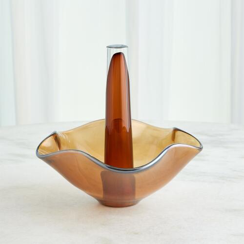 Andromeda Vase-Dark Amber