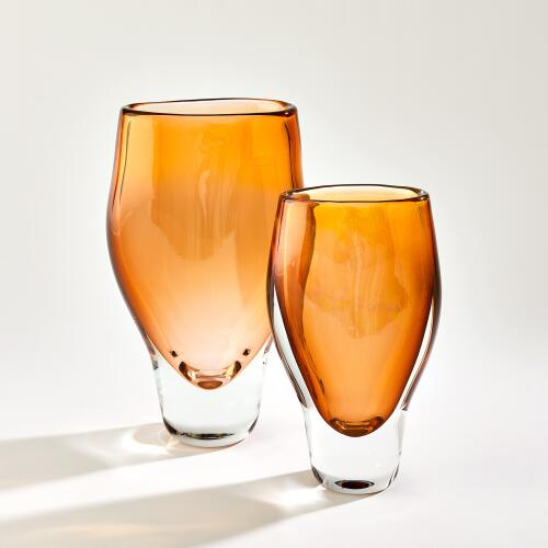 Pollock Vase-Amber