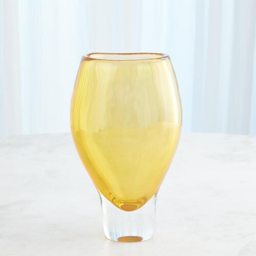 Pollock Vase-Amber