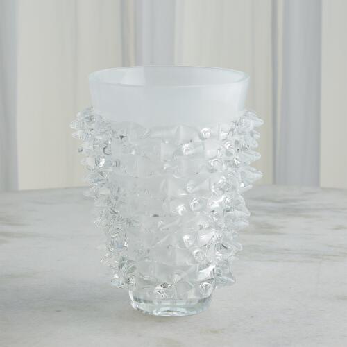 Porcupine Vase-White