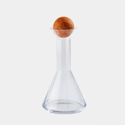 chemistry triangle decanter w/cork stopper