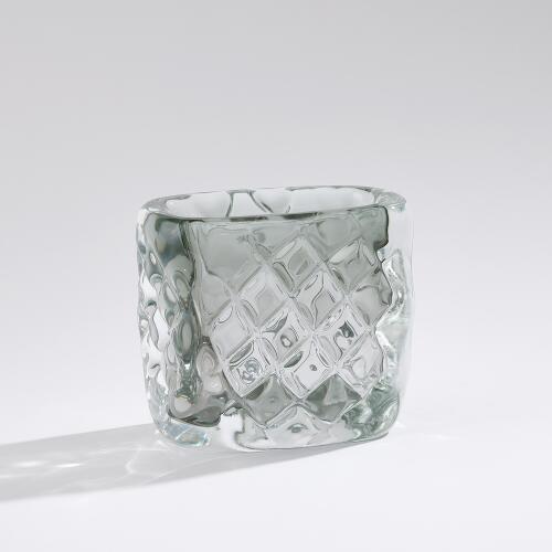 Quilted Vase-Grey