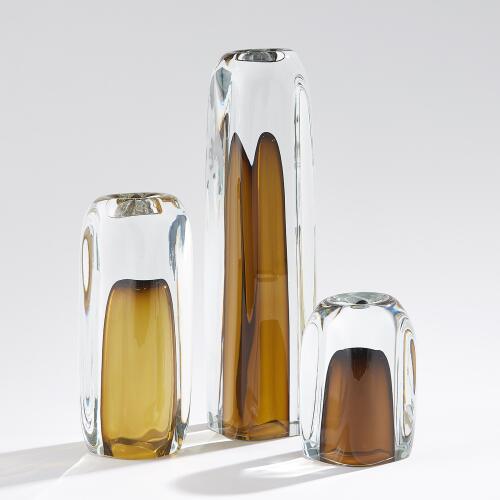 Tower Tea Light Holder/Vase-Moss Green