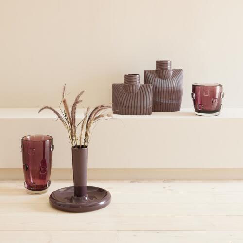 Ingot Vase-Plum