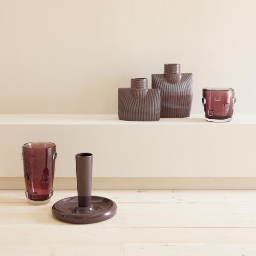 Ingot Vase-Plum