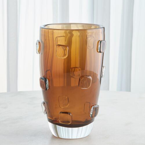Ingot Vase-Amber
