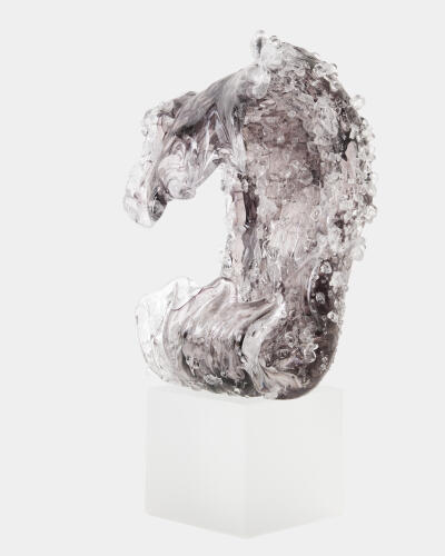 Miniature Tidal Wave Sculpture-Gray