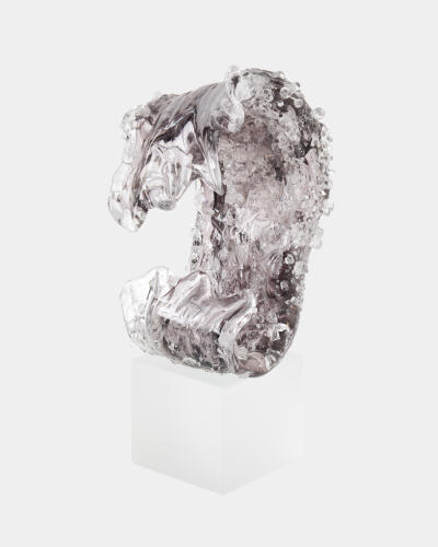 Miniature Tidal Wave Sculpture-Gray