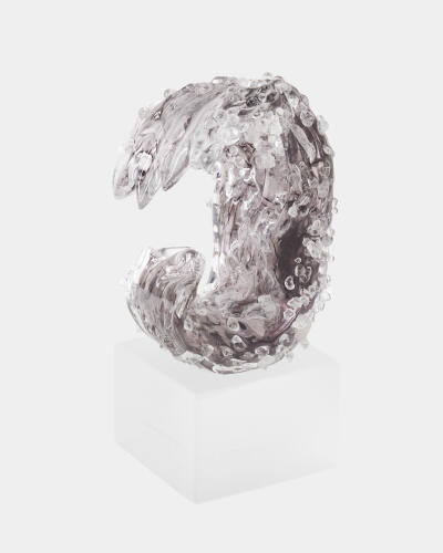 Miniature Tidal Wave Sculpture-Gray