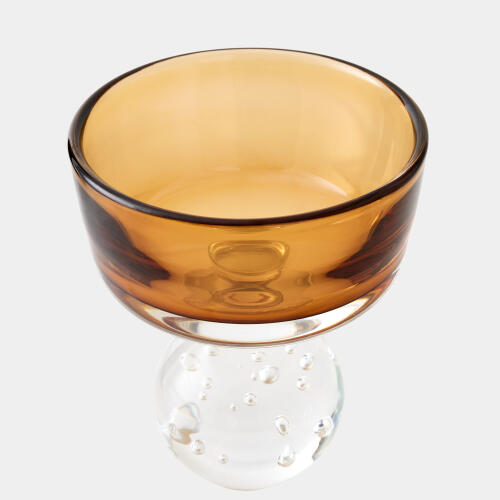 Bella Footed Bowl-Amber