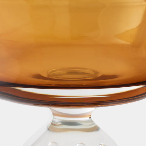Bella Footed Bowl-Amber