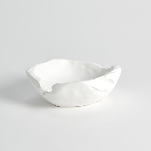 Faux Timber Bowl-Matte White
