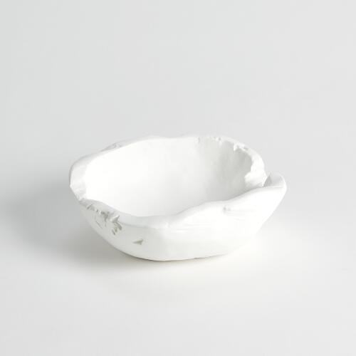 Faux Timber Bowl-Matte White