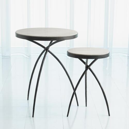 Tripod Table w/Grey Marble Top
