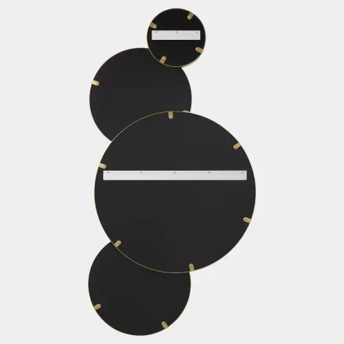 Molecular Mirror-4-Brass