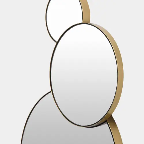 Molecular Mirror-4-Brass