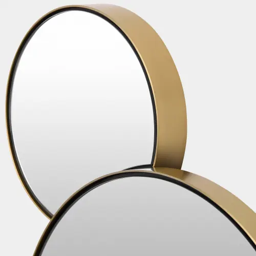 Molecular Mirror-4-Brass