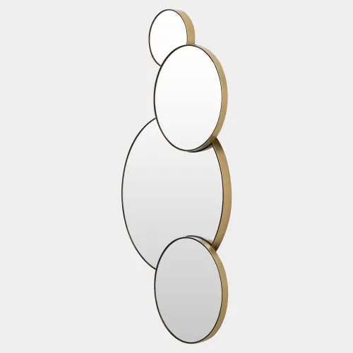 Molecular Mirror-4-Brass