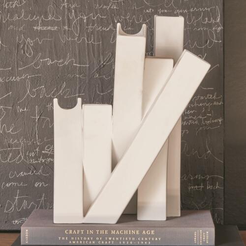 Collage Vase-Matte White